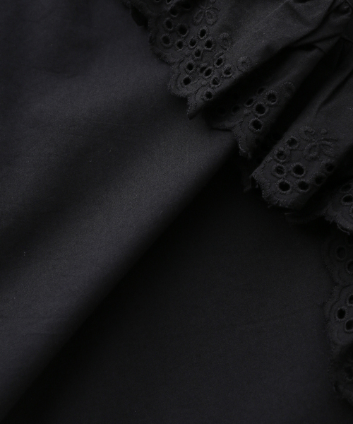 crinkle crinkle crinkle(クリンクルクリンクルクリンクル)の「【crinkle crinkle crinkle】 frill gawn blouse(シャツ/ブラウス・レディース・ブラック・FREE)」の9枚目の写真