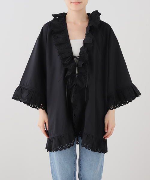 crinkle crinkle crinkle(クリンクルクリンクルクリンクル)の「【crinkle crinkle crinkle】 frill gawn blouse(シャツ/ブラウス・レディース・ブラック・FREE)」の10枚目の写真