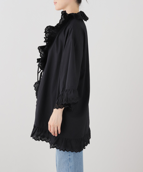 crinkle crinkle crinkle(クリンクルクリンクルクリンクル)の「【crinkle crinkle crinkle】 frill gawn blouse(シャツ/ブラウス・レディース・ブラック・FREE)」の11枚目の写真
