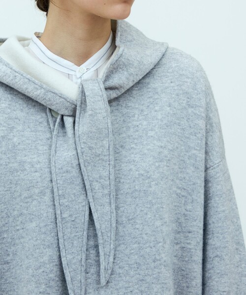 GALERIE VIE（ギャルリー ヴィー）の「【WEB先行予約】ダブルフェイスニット リバーシブルショートコート（その他アウター・レディース・ブラウン系その他/グレー系その他・FREE）」の8枚目の写真