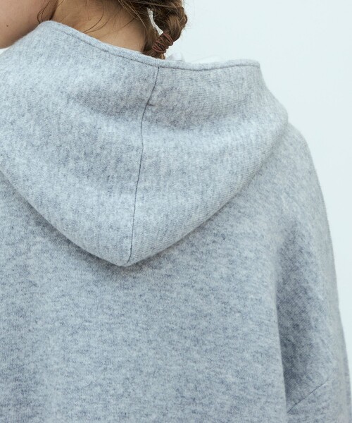 GALERIE VIE（ギャルリー ヴィー）の「【WEB先行予約】ダブルフェイスニット リバーシブルショートコート（その他アウター・レディース・ブラウン系その他/グレー系その他・FREE）」の9枚目の写真