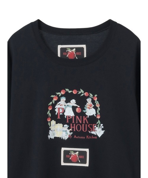 PINK HOUSE(ピンクハウス)の「オータム・キッチンプリントカットソー(Tシャツ/カットソー・レディース・ブラック/キナリ・フリー)」の3枚目の写真