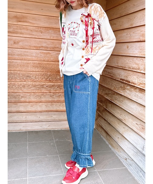 PINK HOUSE(ピンクハウス)の「オータム・キッチンプリントカットソー(Tシャツ/カットソー・レディース・ブラック/キナリ・フリー)」の14枚目の写真