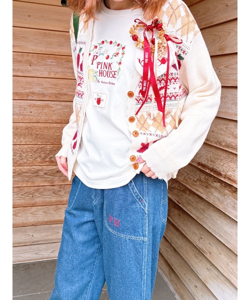 PINK HOUSE(ピンクハウス)の「オータム・キッチンプリントカットソー(Tシャツ/カットソー・レディース・ブラック/キナリ・フリー)」の8枚目の写真