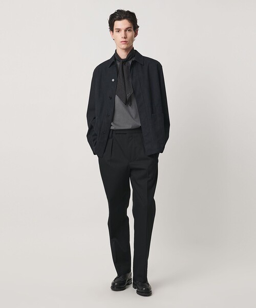 UNITED ARROWS(ユナイテッドアローズ)の「ALBINI オーガニックコットン モックネック ロングスリーブ Tシャツ 抗菌防臭(Tシャツ/カットソー・メンズ・オフホワイト/ダークグレー/ワイン・M/S/XL/L)」の6枚目の写真