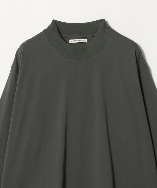 UNITED ARROWS(ユナイテッドアローズ)の「ALBINI オーガニックコットン モックネック ロングスリーブ Tシャツ 抗菌防臭(Tシャツ/カットソー・メンズ・オフホワイト/ダークグレー/ワイン・M/S/XL/L)」の16枚目の写真