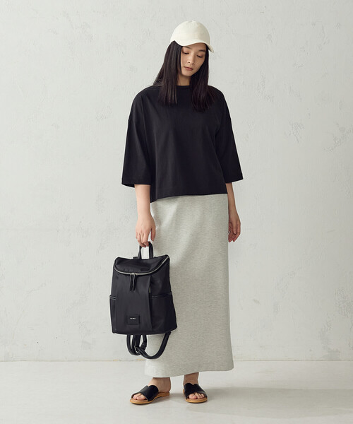 MONO COMME CA(モノコムサ)の「軽量・撥水 タックリュック(バックパック/リュック・レディース・ブラック/チャコール・FREE)」の22枚目の写真