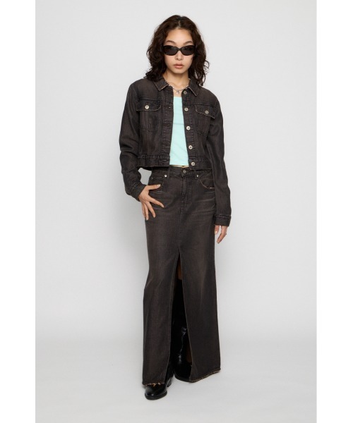 LAGUA GEM(ラグアジェム)の「STANDARD COMPACT DENIM ジャケット(デニムジャケット・レディース・ブラック/ライトブルー・SMALL/MEDIUM)」の8枚目の写真