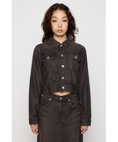 LAGUA GEM(ラグアジェム)の「STANDARD COMPACT DENIM ジャケット(デニムジャケット・レディース・ブラック/ライトブルー・SMALL/MEDIUM)」の9枚目の写真