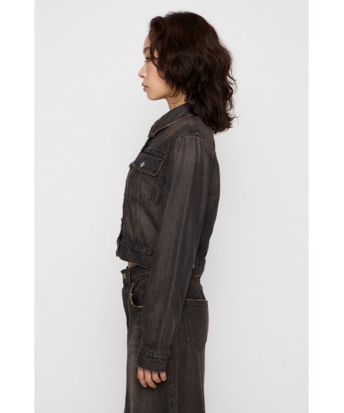 LAGUA GEM(ラグアジェム)の「STANDARD COMPACT DENIM ジャケット(デニムジャケット・レディース・ブラック/ライトブルー・SMALL/MEDIUM)」の10枚目の写真
