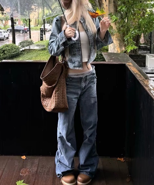 FAVORITO(ファヴォリート)の「デニムジャケット(デニムジャケット・レディース・ブルー・S/M/L)」の4枚目の写真
