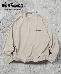 WILD THINGS/ワイルドシングス 限定展開 フェイク レイヤード L/S Tシャツ