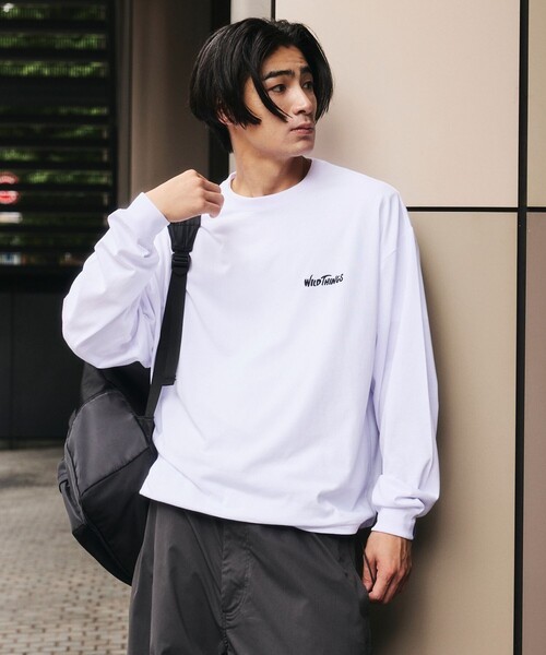 WILD THINGS(ワイルドシングス)の「WILD THINGS/ワイルドシングス 限定展開 フェイク レイヤード L/S Tシャツ(Tシャツ/カットソー・メンズ・ホワイト/グレイッシュベージュ/ブラック・MEDIUM/SMALL/LARGE)」の22枚目の写真