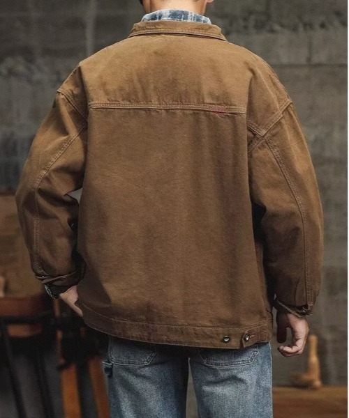 DOUBLE STEAL(ダブルスティール)の「DSワークデザインカバーオールジャケット(その他アウター・メンズ・ブラック/ブラウン・X-LARGE/LARGE/MEDIUM)」の10枚目の写真
