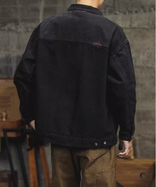 DOUBLE STEAL(ダブルスティール)の「DSワークデザインカバーオールジャケット(その他アウター・メンズ・ブラック/ブラウン・X-LARGE/LARGE/MEDIUM)」の6枚目の写真