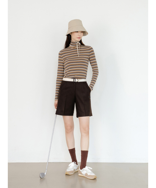 NITINA(ニティナ)の「ストライプ ベーシック Tシャツ BG/ST(Tシャツ/カットソー・レディース・ベージュ・SMALL/MEDIUM)」の5枚目の写真