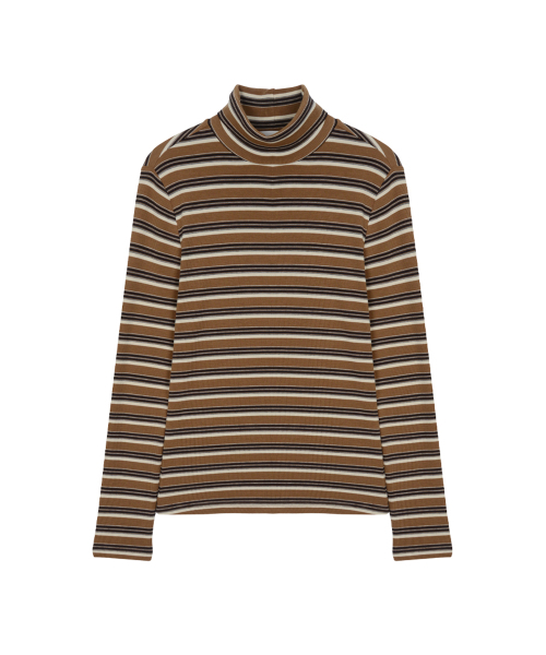 NITINA(ニティナ)の「ストライプ ベーシック Tシャツ BG/ST(Tシャツ/カットソー・レディース・ベージュ・SMALL/MEDIUM)」の7枚目の写真