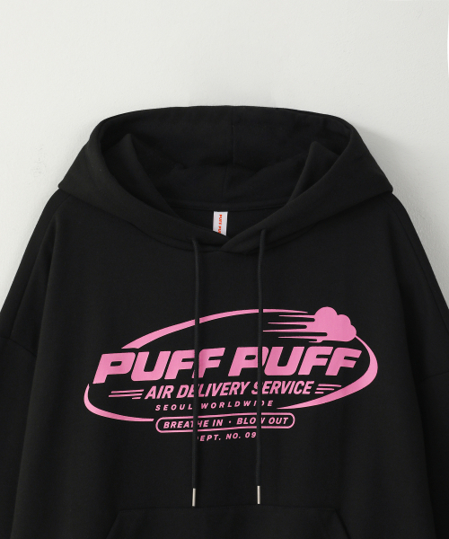 PUFF PUFF DEPT(パフパフ・デプト)の「PUFF AIR クロップドフーディー ブラック(パーカー・レディース・その他・LARGE/MEDIUM)」の3枚目の写真