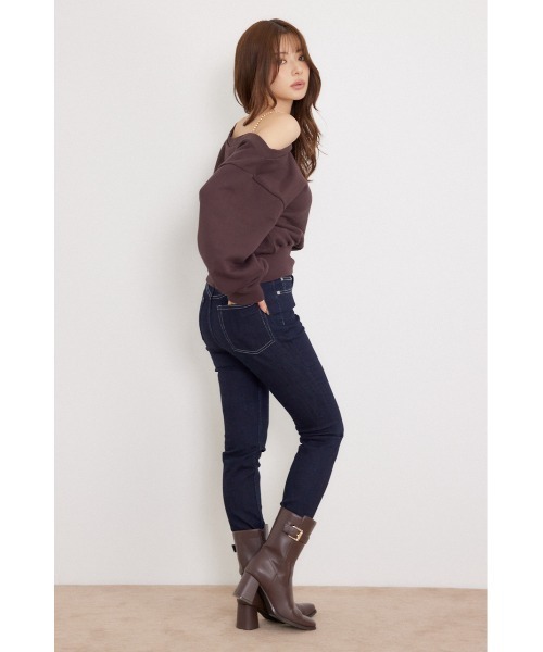 rienda(リエンダ)の「ワンショルダーボリュームスウェットトップス 秋服 冬服(スウェット・レディース・グレー/ライトピンク/ブラウン・FREE)」の19枚目の写真