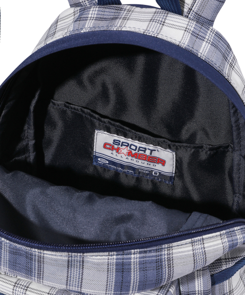 SPORT CHAMBER(スポーツチャンバー)の「SC スクエアチェックバックパック(ブルーイッシュグレー)(バックパック/リュック・レディース・その他・ONE SIZE)」の8枚目の写真