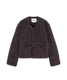 MSGM（エムエスジーエム）の「アストラカン テディジャケット（ノーカラージャケット）」