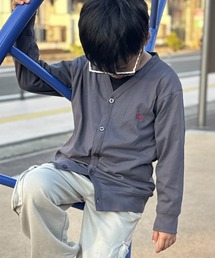 ARCADE（アーケード）の「POLOCHAMPS ポロチャンプス kids キッズ コットンカーディガン ワンポイント刺繍ロゴ（カーディガン/ボレロ）」
