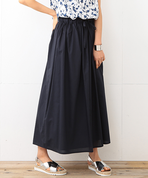 B:MING by BEAMS(ビーミングバイビームス)の「【InRed6月号掲載】【VERY5月号掲載】ビーミング by ビームス / ギャザーマキシスカート 16SS(スカート・レディース・ホワイト/オリーブ/ネイビー/その他・ONE SIZE)」の3枚目の写真