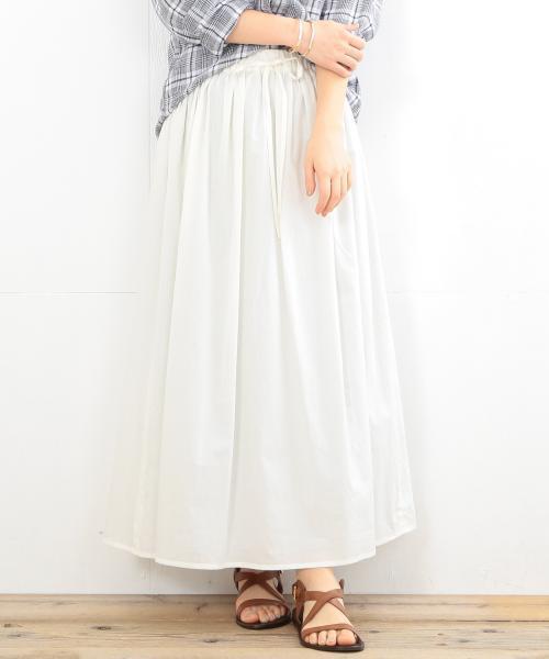 B:MING by BEAMS(ビーミングバイビームス)の「【InRed6月号掲載】【VERY5月号掲載】ビーミング by ビームス / ギャザーマキシスカート 16SS(スカート・レディース・ホワイト/オリーブ/ネイビー/その他・ONE SIZE)」の1枚目の写真