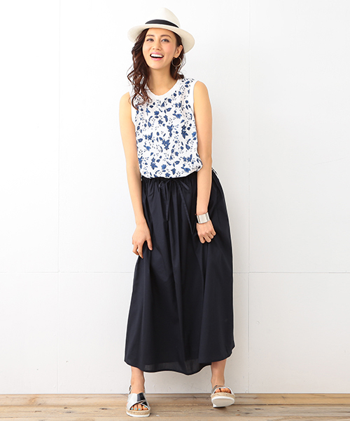 B:MING by BEAMS(ビーミングバイビームス)の「【InRed6月号掲載】【VERY5月号掲載】ビーミング by ビームス / ギャザーマキシスカート 16SS(スカート・レディース・ホワイト/オリーブ/ネイビー/その他・ONE SIZE)」の21枚目の写真