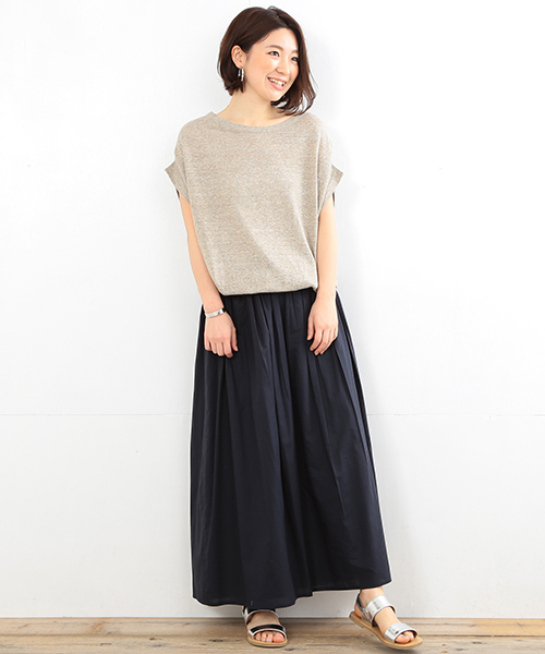 B:MING by BEAMS(ビーミングバイビームス)の「【InRed6月号掲載】【VERY5月号掲載】ビーミング by ビームス / ギャザーマキシスカート 16SS(スカート・レディース・ホワイト/オリーブ/ネイビー/その他・ONE SIZE)」の10枚目の写真