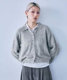JEANASIS | アンゴラセミシャギーポロカーディガン/1096074(カーディガン/ボレロ)