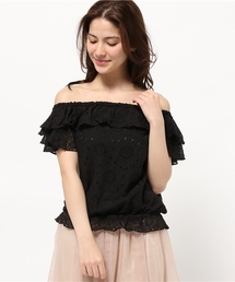 earth music&ecology | 【2016Summer】オフショルダーレースプルオーバー(Tシャツ/カットソー)