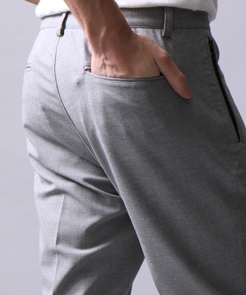 5351 POUR LES HOMMES(ゴーサンゴーイチプールオム)の「【セットアップ対応】サマージョーゼットひも付きトラウザースラックス(スラックス・メンズ・ブラック/ライトグレー・46/50/44/48)」の6枚目の写真
