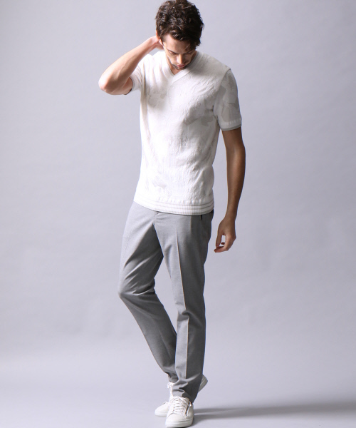 5351 POUR LES HOMMES(ゴーサンゴーイチプールオム)の「【セットアップ対応】サマージョーゼットひも付きトラウザースラックス(スラックス・メンズ・ブラック/ライトグレー・46/50/44/48)」の5枚目の写真