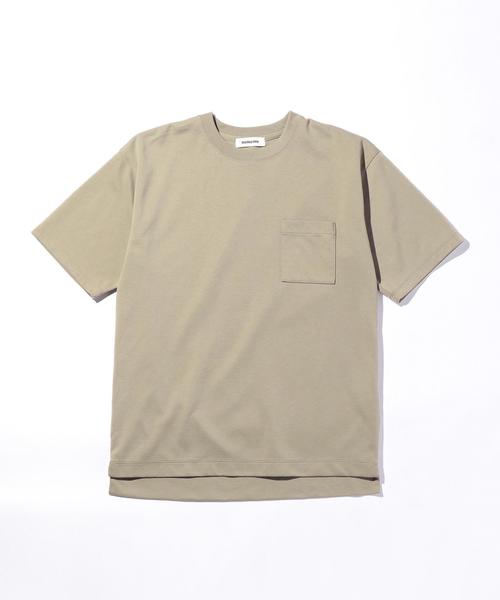 MONKEY TIME（モンキータイム）の「＜monkey time＞ TC/PONTI 1POC 5SL CN/Tシャツ ◆（Tシャツ/カットソー・メンズ・ホワイト/ブラック/ベージュ/オリーブ/ネイビー/ライトピンク/シャーベット/ライトブルー・MEDIUM/X-LARGE/SMALL/LARGE）」の16枚目の写真