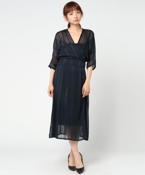 Khaju（カージュ）の「Khaju:カシュクールワンピース（ワンピース・レディース・レッド/ネイビー・ONE SIZE）」の10枚目の写真