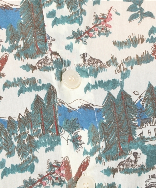 Ne-net（ネネット）の「S 森のピクニック（ワンピース・レディース・ネイビー/オフホワイト・02）」の9枚目の写真