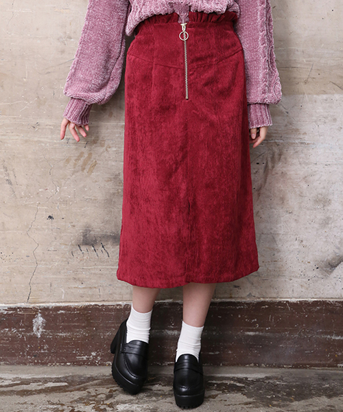 one after another NICE CLAUP（ワンアフターアナザーナイスクラップ）の「スタイルアップスカート（スカート・レディース・ブラック系その他/グレー/ベージュ/レッド/チェック・FREE）」の4枚目の写真