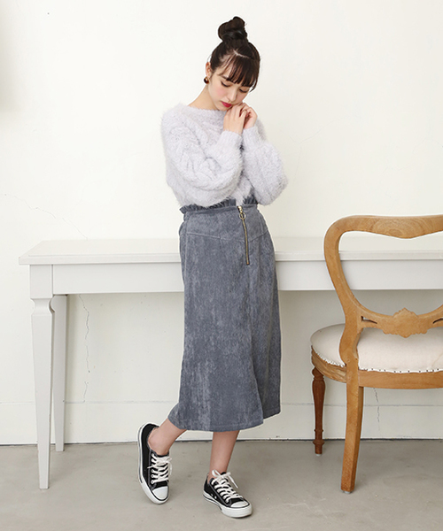 one after another NICE CLAUP（ワンアフターアナザーナイスクラップ）の「スタイルアップスカート（スカート・レディース・ブラック系その他/グレー/ベージュ/レッド/チェック・FREE）」の21枚目の写真