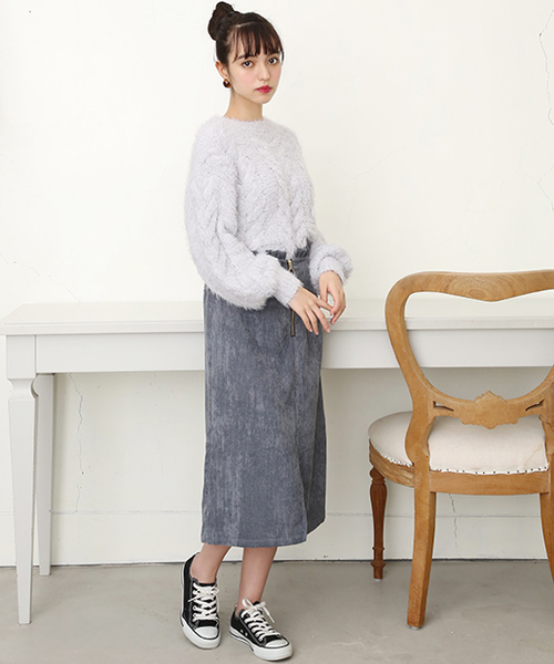 one after another NICE CLAUP（ワンアフターアナザーナイスクラップ）の「スタイルアップスカート（スカート・レディース・ブラック系その他/グレー/ベージュ/レッド/チェック・FREE）」の12枚目の写真