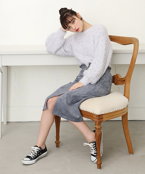 one after another NICE CLAUP（ワンアフターアナザーナイスクラップ）の「スタイルアップスカート（スカート・レディース・ブラック系その他/グレー/ベージュ/レッド/チェック・FREE）」の15枚目の写真