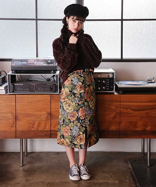 one after another NICE CLAUP（ワンアフターアナザーナイスクラップ）の「スタイルアップスカート（スカート・レディース・ブラック系その他/グレー/ベージュ/レッド/チェック・FREE）」の14枚目の写真