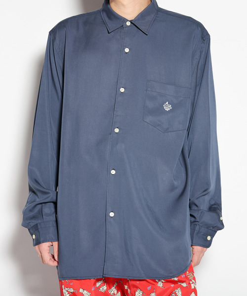 ALDIES(アールディーズ)の「Usually Shirts / ユージュアリーシャツ(シャツ/ブラウス・メンズ・ホワイト/ブラウン/ネイビー・MEDIUM/LARGE/SMALL/X-LARGE)」の1枚目の写真