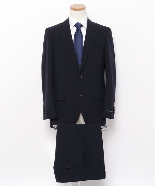 TRANS CONTINENTS(トランスコンチネンツ)の「アクティブスーツ ネイビー無地(セットアップ)」|ネイビー