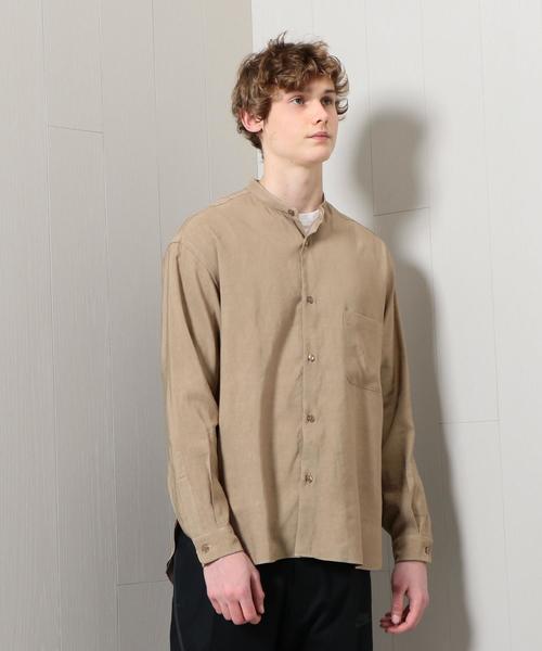 シャツ+ブラウス(長袖+七分) H - H BEAUTY&amp;YOUTH BROAD STAND SHIRT H BEAUTY&YOUTH UNITED ARROWS（エイチビューティーアンドユース