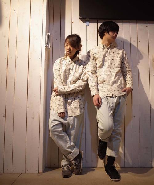 rovtski（ロフトスキー）の「rovtski ブルネコ旅シロクマ総柄シャツ（シャツ/ブラウス・メンズ・キナリ/ブラック系その他/ホワイト系その他/ホワイト系その他2/ピンク/ブルー/イエロー/ミント/ピンク系その他/ブラック・MEDIUM/LARGE）」の15枚目の写真