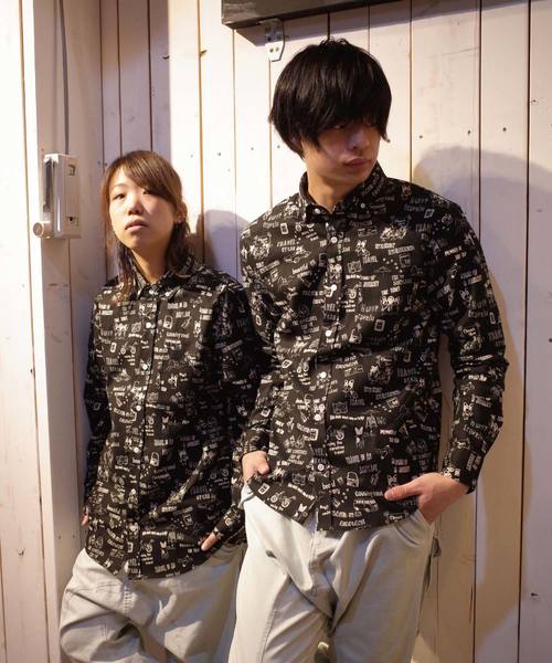 rovtski（ロフトスキー）の「rovtski ブルネコ旅シロクマ総柄シャツ（シャツ/ブラウス・メンズ・キナリ/ブラック系その他/ホワイト系その他/ホワイト系その他2/ピンク/ブルー/イエロー/ミント/ピンク系その他/ブラック・MEDIUM/LARGE）」の20枚目の写真