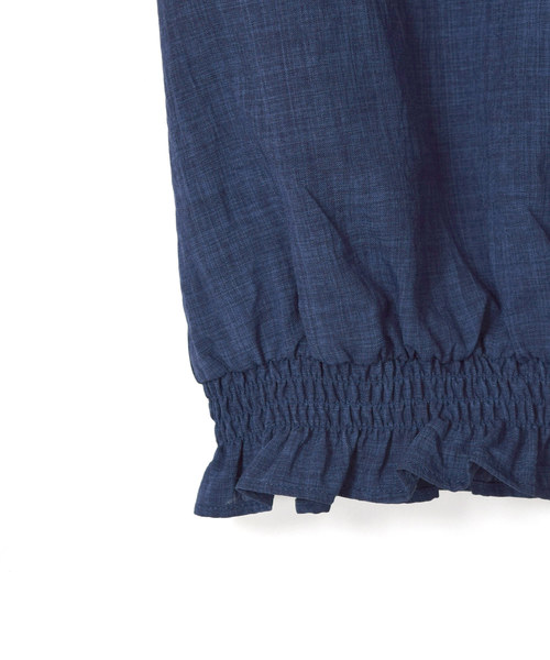 w closet(ダブルクローゼット)の「Vネック袖タックブラウス(シャツ/ブラウス・レディース・ベージュ/ネイビー/ピンク・FREE)」の15枚目の写真