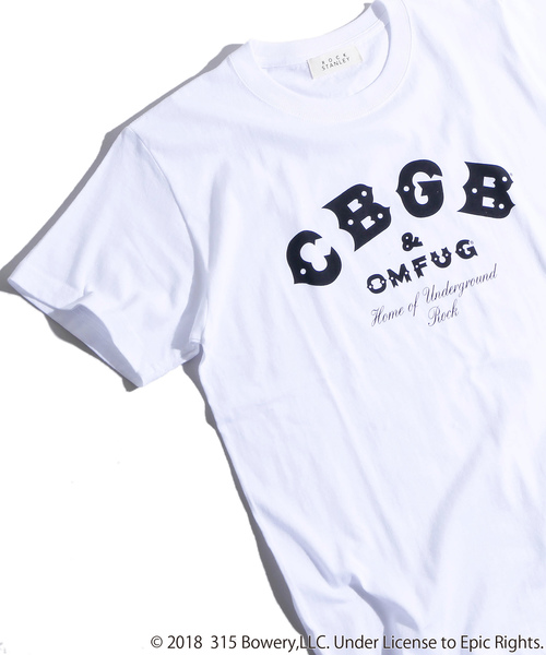 WEGO（ウィゴー）の「∴WEGO/CBGB別注プリントTシャツ（Tシャツ/カットソー・メンズ・ホワイト/ブラック・LARGE/MEDIUM）」の2枚目の写真