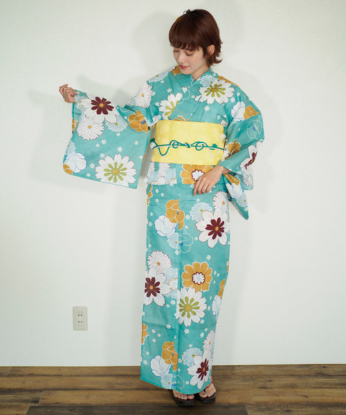 shopnikoniko（ショップニコニコ）の「雑誌掲載　セブンティーン掲載　一人でも着れる浴衣3点セット浴衣作り帯下駄（浴衣・レディース・その他/その他1/その他2/その他3/その他4/その他5/その他6/G/H/E/C/D/A/B/F・フリー）」の6枚目の写真